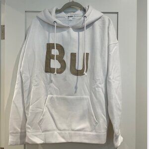 NWOT Womens Missguided + White Hoodie Sweatshirt